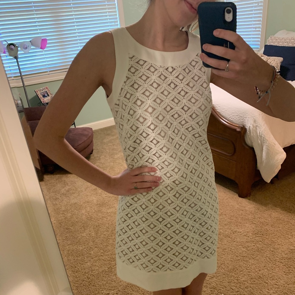 White lace dress